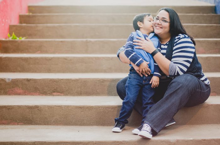 sesión de fotos mamá e hijo